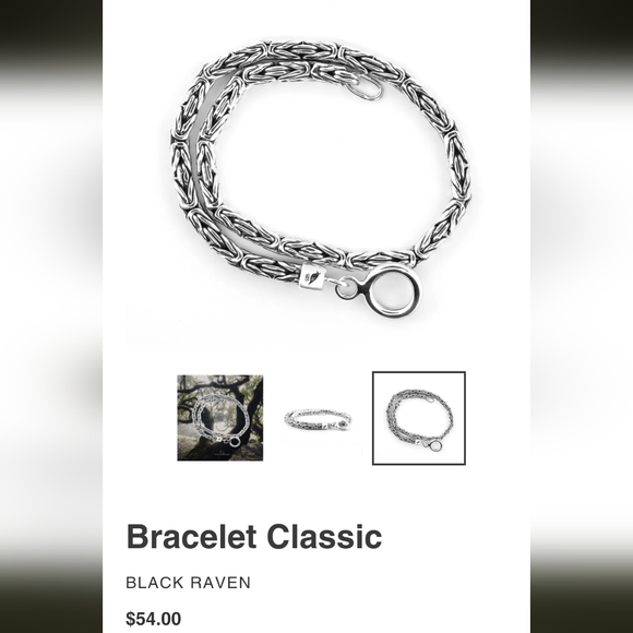 black raven beads Jewelry - Black raven beads classic charm bracelet and special edition claw lock